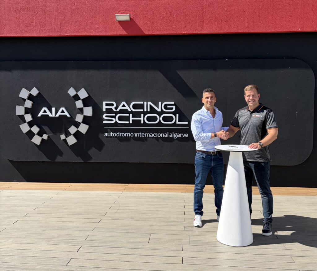 Miguel Praia, AIA Racing School and Sean Maddocks of Davanti Tyres